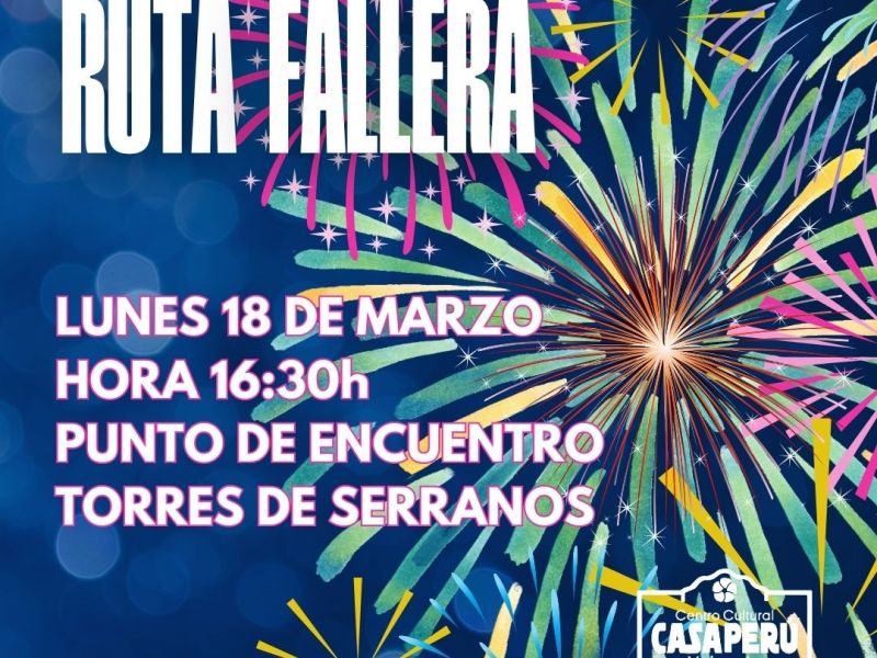 Ruta Fallera en Casa Perú Valencia, un Encuentro de Culturas