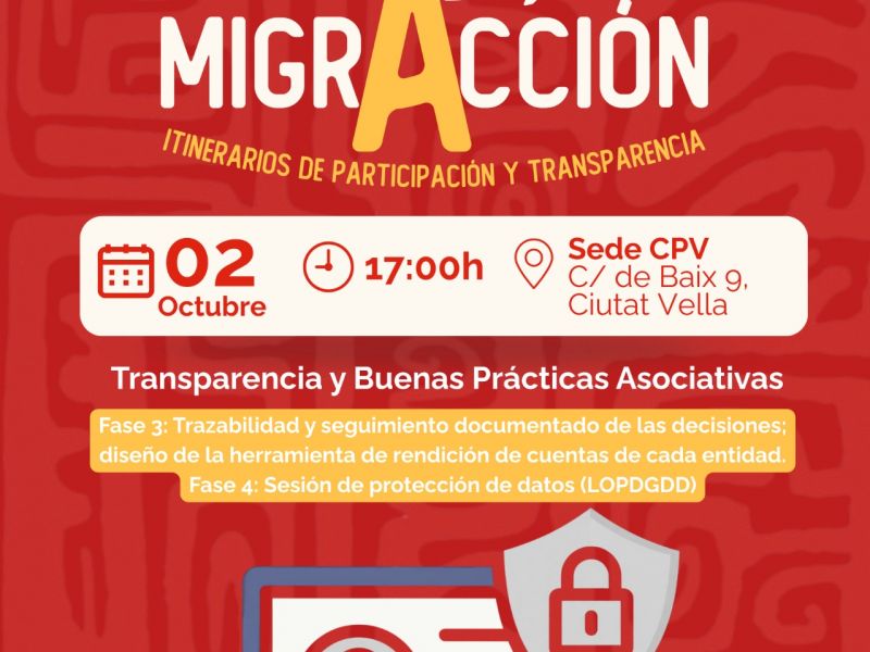 TALLER GRATUITO | TRANSPARENCIA Y BUENAS PRÁCTICAS ASOCIATIVAS
