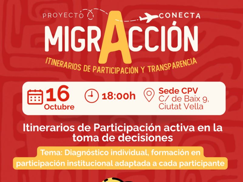 Itinerarios de participación activa en la toma de decisiones.